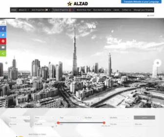 Alzadrealestate.com(Alzad Real Estate) Screenshot