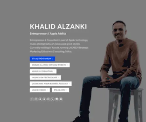 Alzanki.com(The Official Guide to Khalid Al) Screenshot