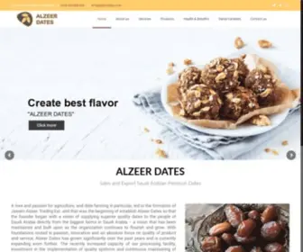 Alzeerdates.com(Sales and Export Saudi Arabian Premium Dates) Screenshot