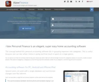 Alzex.com(Alzex Personal Finance is an elegant) Screenshot