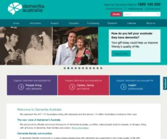 Alzheimers.org.au(Dementia) Screenshot