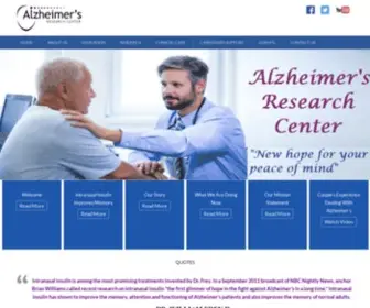 Alzheimersinfo.org(Alzheimer's Research Center) Screenshot