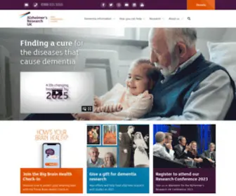 Alzheimersresearchuk.org(Alzheimer's Research UK) Screenshot
