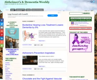 Alzheimersweekly.com(Alzheimer's & Dementia Weekly) Screenshot