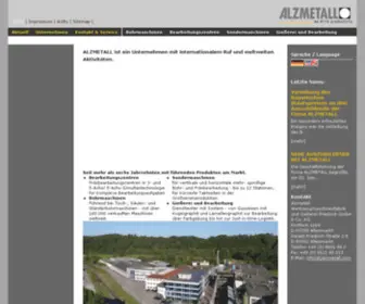 Alzmetall.de(Startseite WB) Screenshot