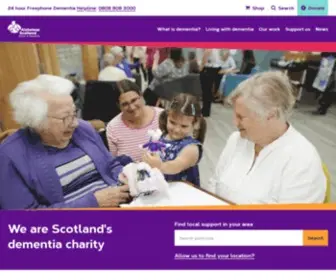 Alzscot.org(We are Scotland's dementia charity) Screenshot