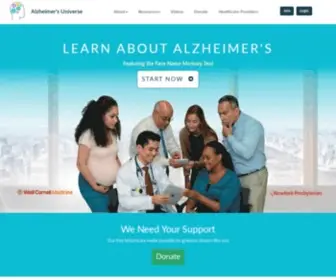 Alzu.org(Alzheimer's Universe) Screenshot