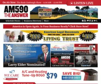 AM590Theanswer.com(AM 590 The ANSWER) Screenshot