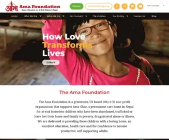 Ama-Foundation.org(Ama Foundation) Screenshot