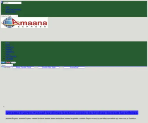 Amaanaexpress.net(Amaana Express) Screenshot