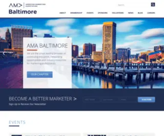 Amabaltimore.org(American Marketing Association Baltimore) Screenshot