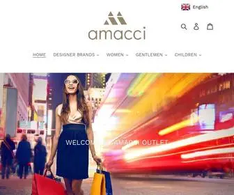 Amacciworld.com(Designer Outlet Amsterdam) Screenshot