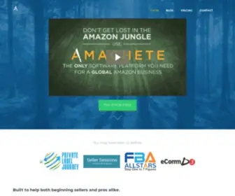 Amachete.co(The only Private Label FBA software you need to sell on Amazon across the Globe) Screenshot