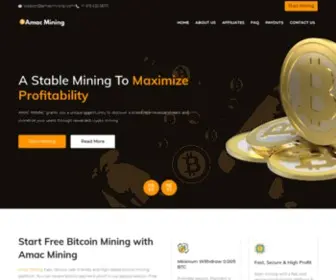 Amacmining.com(Bitcoin Mining Cloud) Screenshot