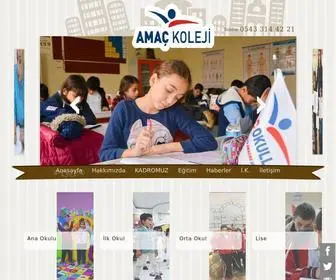 Amacokullari.com(Şanlıurfa Amaç Koleji) Screenshot