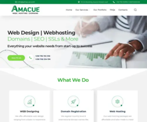 Amacue.com(Amacue Limited) Screenshot