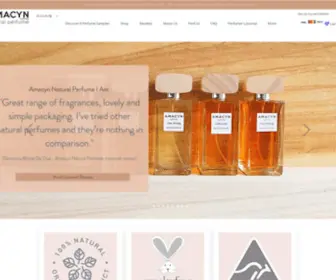 Amacynperfumes.com(Organic Perfume) Screenshot