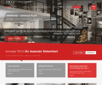 Amadahomelifts.com(Amada TECH Asansör) Screenshot