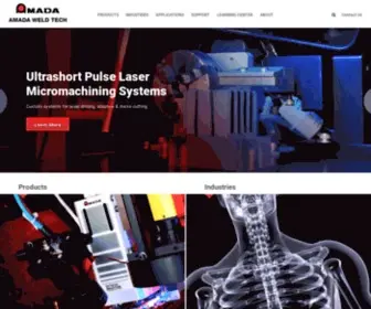 Amadaweldtech.com(AMADA WELD TECH) Screenshot