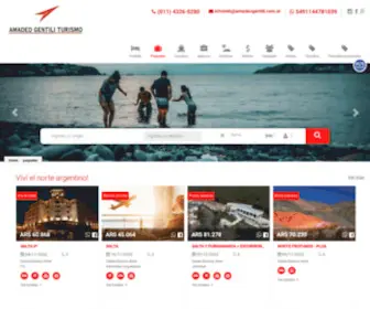 Amadeogentili.com.ar(Contratá tus proximas vacaciones con un especialista) Screenshot