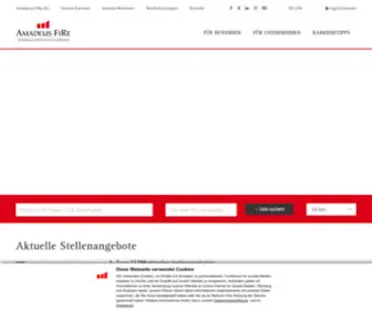 Amadeus-Fire.de(Personalvermittlung, Interim Management, Zeitarbeit) Screenshot