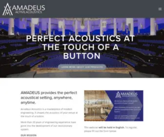 Amadeusacoustics.com(AMADEUS ACTIVE ACOUSTICS) Screenshot