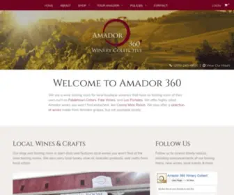 Amador360.com(Of Amador County wines and wineries) Screenshot