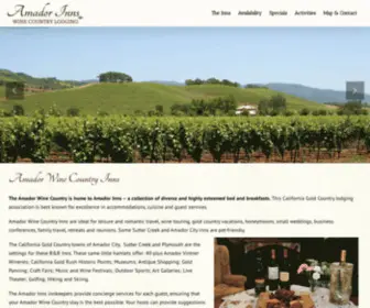 Amadorinns.com(The Amador Wine Country) Screenshot