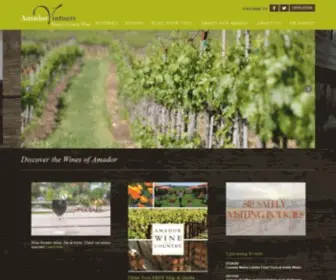 Amadorwine.com(Amador County Wineries) Screenshot