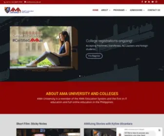 Ama.edu.ph(AMA Computer University) Screenshot