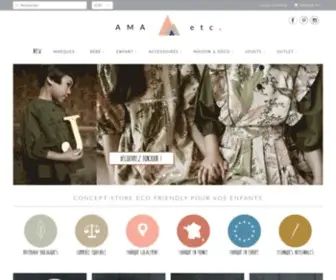 Amaetc.com(Découvrez le kids concept store éco responsable) Screenshot