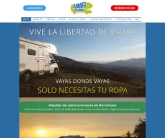 Amafi.es(Rent a motorhome in Barcelona) Screenshot