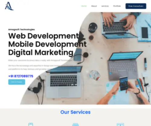 Amagesoft.com(Web Development) Screenshot