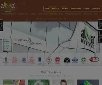 Amaherbal.com(AMA Herbal Laboratories Pvt Ltd) Screenshot