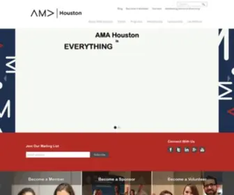 Amahouston.net(AMA Houston) Screenshot