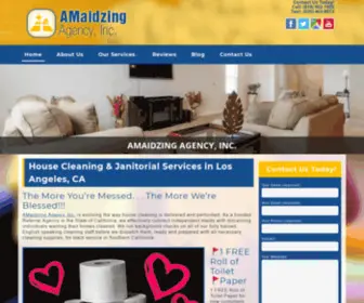 Amaidzingcleaningservices.com(Amaidzing Agency Inc) Screenshot