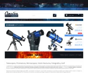 Amaina.com(Tienda de Telescopios) Screenshot