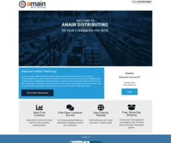 Amaindistributing.com(AMain Distributing) Screenshot