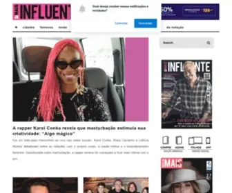 Amaisinfluente.com.br(O supreendentemente mundo das Celebridades) Screenshot