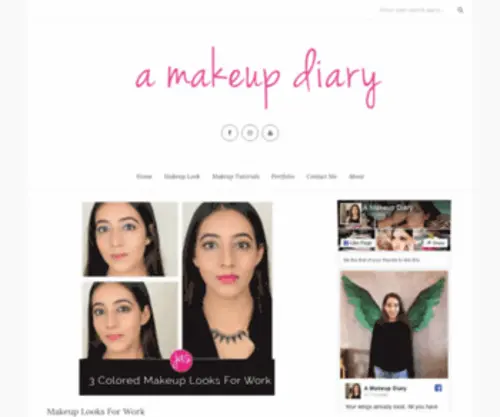 Amakeupdiary.com(Indian Makeup Blog) Screenshot