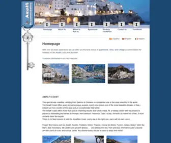 Amalfiaccommodation.com(Amalfi Coast Vacation Houses Rental Apartments Accommodation in Amalfi Positano Ravello Amalfi Coast Vacation Houses Rental Apartments Accommodation in Amalfi Positano Ravello) Screenshot