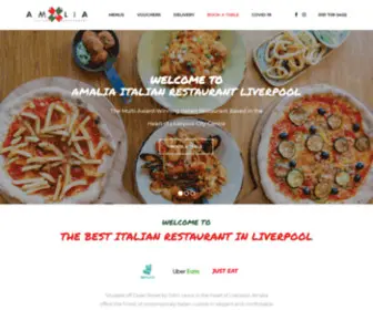 Amalialiverpool.co.uk(Amalia Italian restaurant) Screenshot