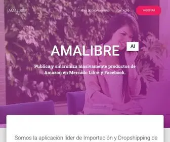 Amalibre.com(Publica productos de Amazon en Mercado Libre) Screenshot