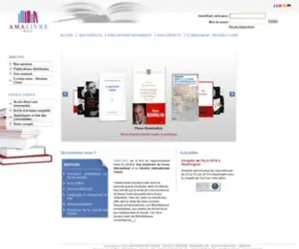 Amalivre.fr(Toute l'édition francophone à la disposition des Bibliothèques universitaires et Librairies) Screenshot