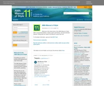 Amamanualofstyle.com(AMA Manual of Style) Screenshot