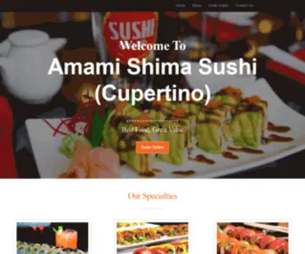 Amamishimasushi.com(Amami Shima Sushi (Cupertino)) Screenshot