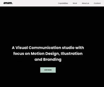 Amamstudio.com(Design and Animation Studio) Screenshot
