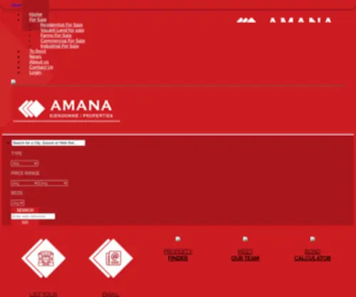 Amana.co.za(Amana) Screenshot