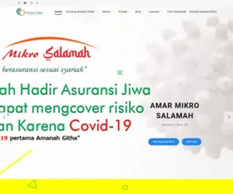 Amanahgitha.com(Asuransi Jiwa Syariah Terbaik Di Indonesia) Screenshot