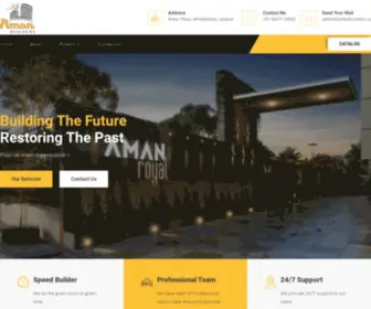 Amanbuilders.co(Building The Future Restoring The Past) Screenshot
